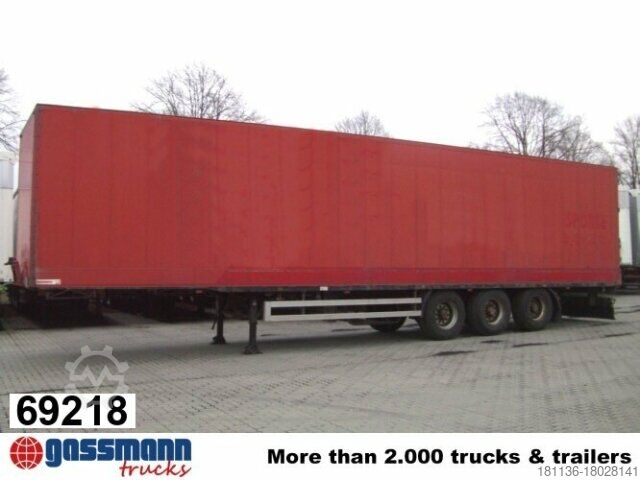 Box semitrailer SOMMER Sommer Kleiderkofferauflieger, 90 cbm