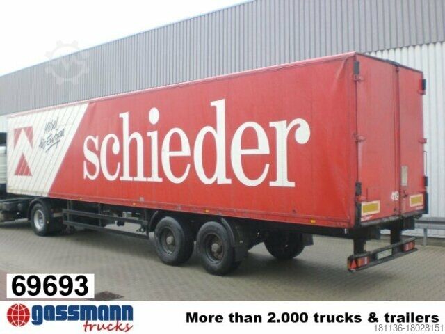 Box semitrailer Spier SPIER SLG 2/90, Möbelkofferauflieger, 80 cbm, 2x