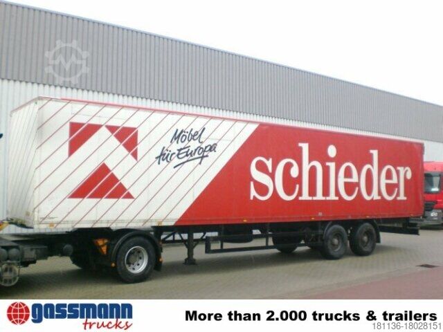 Box semitrailer Spier SPIER SLG 2/90, Möbelkofferauflieger, 80 cbm, 2x