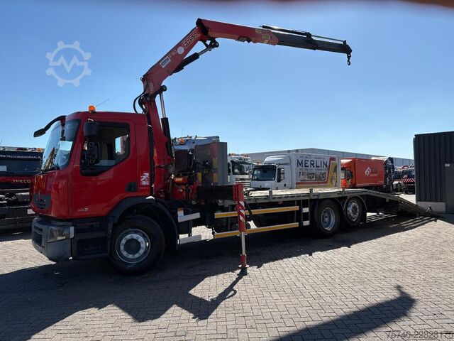 Autotransporter Renault Premium 380 DXI + FASSI F 165-- 2 X EXT. + REMO...