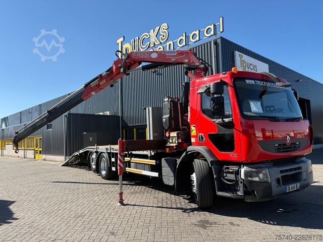Autotransporter Renault Premium 380 DXI + FASSI F 165-- 2 X EXT. + REMO...