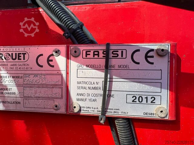 Autotransporter Renault Premium 380 DXI + FASSI F 165-- 2 X EXT. + REMO...