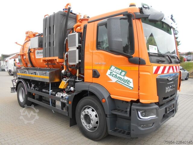 Vacuum tank truck MAN TGM 18.320 4x2 BL / Faros 10/1