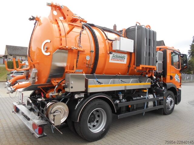 Vacuum tank truck MAN TGM 18.320 4x2 BL / Faros 10/1