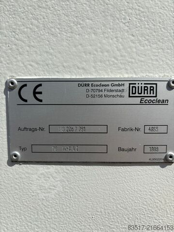 Waschanlage DÜRR ECOCLEAN 78 W-K VI