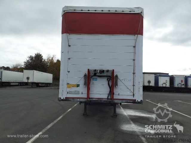 Open semitrailer with tarp Schmitz Cargobull Curtainsider Standard Taillift