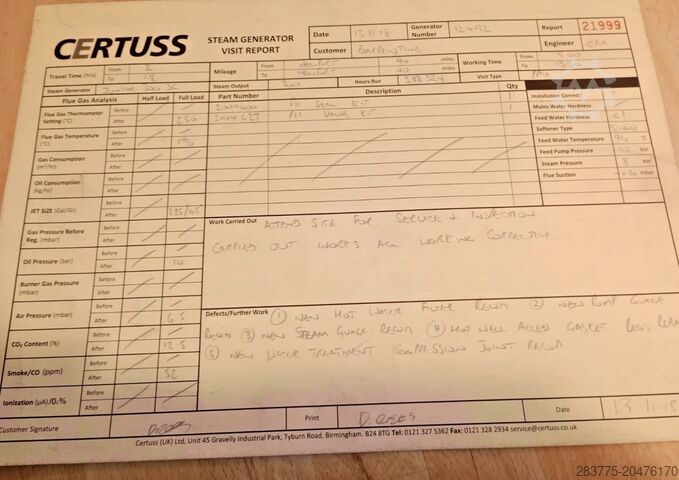 Schnell-Dampferzeuger Certuss Junior 300