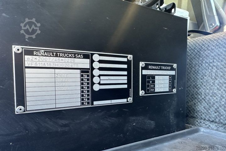 Standard tractor unit Renault T460 4x2 Retarder / Swiss-Vehicle