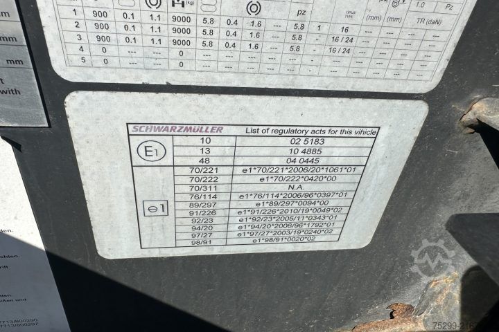 Swap body semitrailer Schwarzmüller SPA 3/E Containertransport / Swiss-Vehicle