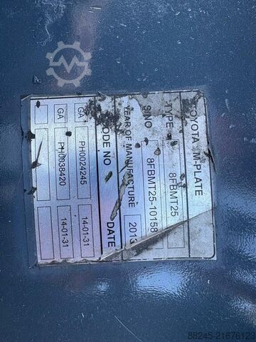 VS-22801 Electric forklift Toyota 8FMBT25 TOYOTA 8FMBT25