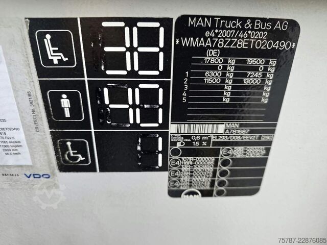 City bus MAN A78 Lopns City, 38+40+1, Euro 5, EEV, Retarder