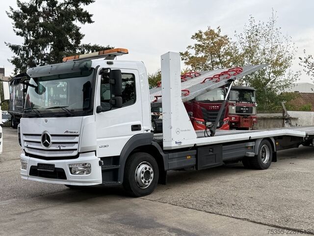 Autotransporter LKW MERCEDES-BENZ Atego 1230 Doppelstock 6,4m+4,65m Tempomat Klima
