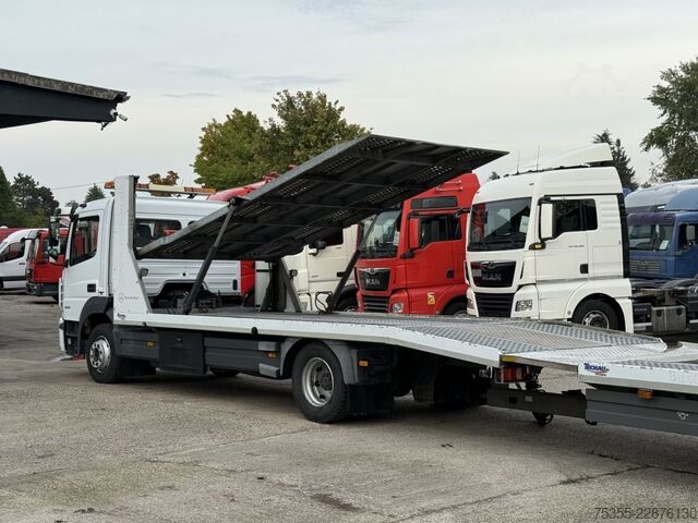 Autotransporter LKW MERCEDES-BENZ Atego 1230 Doppelstock 6,4m+4,65m Tempomat Klima
