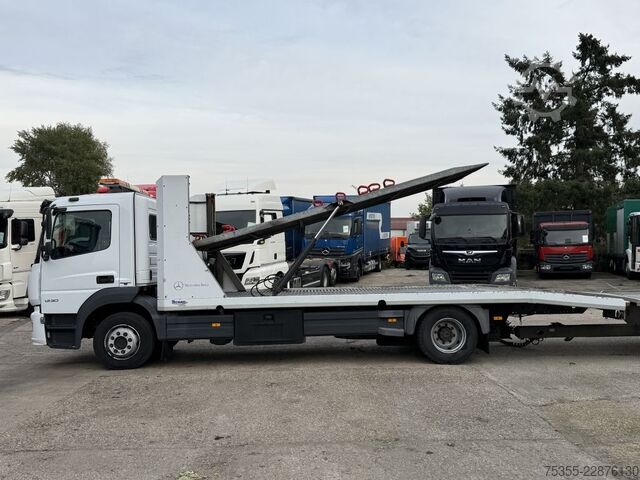 Autotransporter LKW MERCEDES-BENZ Atego 1230 Doppelstock 6,4m+4,65m Tempomat Klima