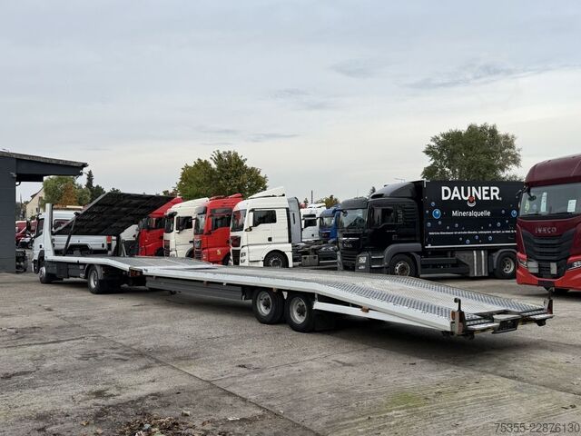 Autotransporter LKW MERCEDES-BENZ Atego 1230 Doppelstock 6,4m+4,65m Tempomat Klima