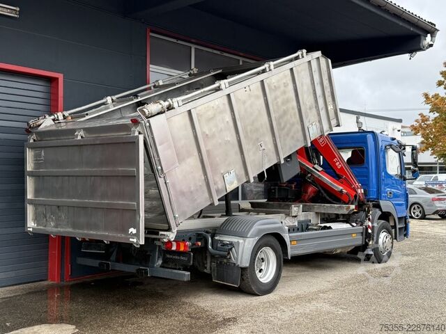 Kipper LKW MERCEDES-BENZ Atego 1524 Kadaver FASSI Kran Kipphydr. Klima
