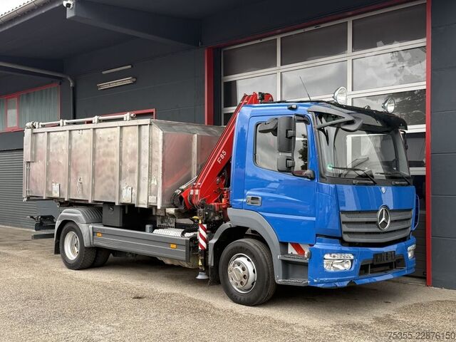 Viehtransporter LKW MERCEDES-BENZ Atego 1524 Kadaver FASSI Kran Kipphydr. Klima
