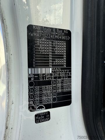 Flatbed truck MAN TGS 28.440 6X4H-4 Atlas 290 bis 24 Meter