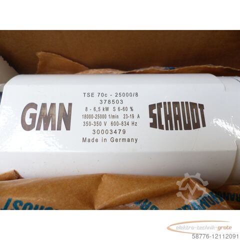 Control unit GMN für Schaudt Mikrosa TSE 70 c x 25 000 / 8 Spindel SN378503 - ! -
