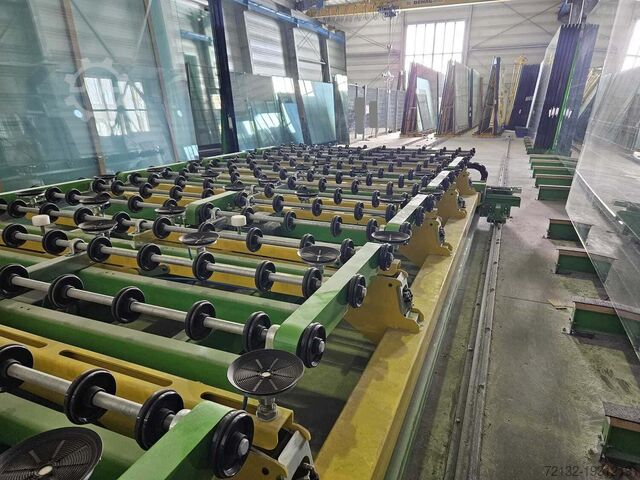 Flat glass cutting machine for large dim Hegla / Pannkoke Optimax 6133ES