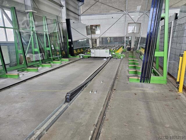 Flat glass cutting machine for large dim Hegla / Pannkoke Optimax 6133ES