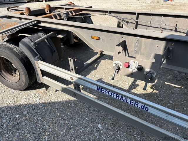 Swap chassis trailer x 15xLafette Zwilling Verzinkt lange Bälge