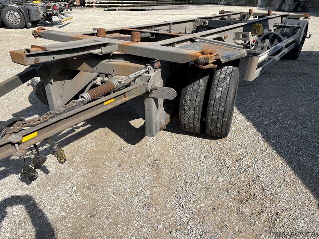 Swap chassis trailer x 15xLafette Zwilling Verzinkt lange Bälge
