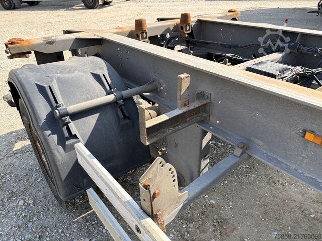 Swap chassis trailer x 15xLafette Zwilling Verzinkt lange Bälge