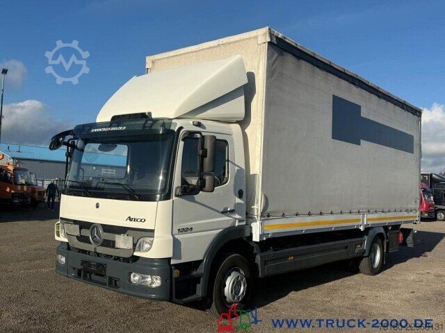 LKW mit Pritsche & Plane Mercedes-Benz Atego 1224 Schiebeplane L+R Edscha MBB LBW 1,5T
