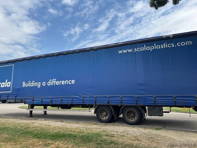 Semi-Tieflader Meert Semi Curtainside / SAF / Double Tires