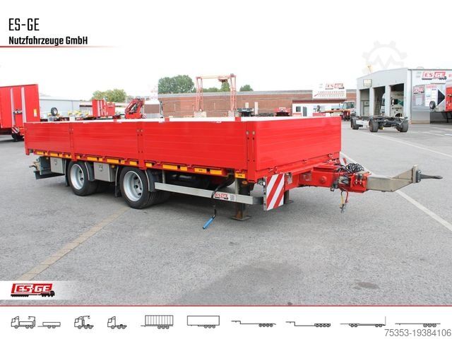Trailer with working platform ES-GE Tandemanhänger - Containerverr.