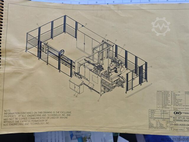Spinning machine MJC M21-04 SPT-26.150 | 20 MJC M21-04 SPT-26.150