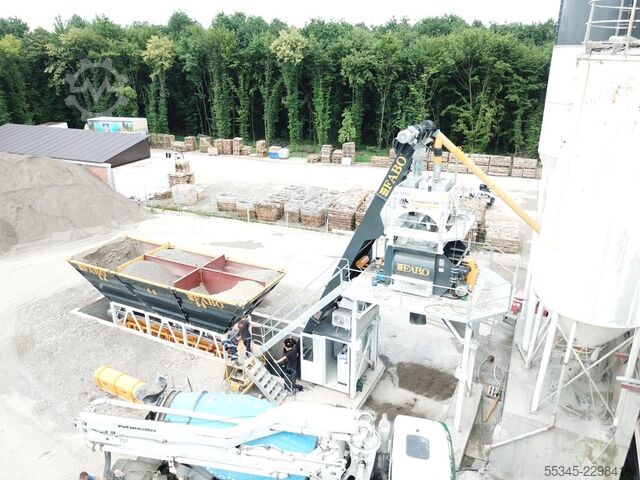 Concrete mixing plant / concrete plant FABO Concrete Batching Plant 60 m3 Compact Concrete Batching Plant