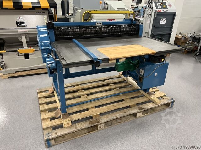Rotierende Buchbinderschere, Guillotine Poma LS 1300 rotary bookbinding shears