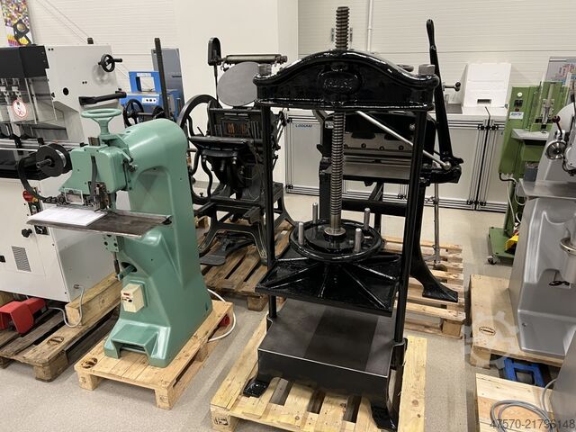 Book binding machine Karl Krause Large Bookbinding Press