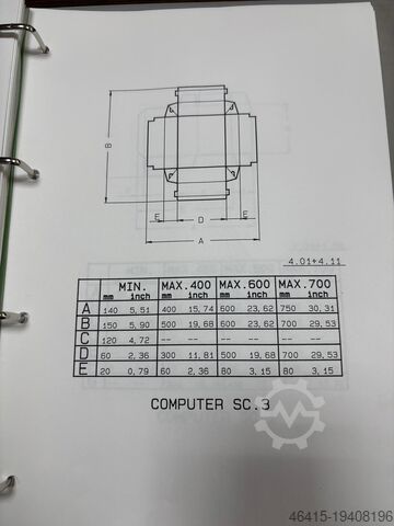 Folder gluer VEGA 700 FOLDER GLUER