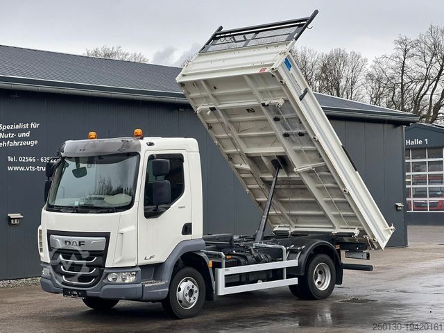 Three-sided tipper truck DAF LF 180 MEILLER-Dreiseitenkipper