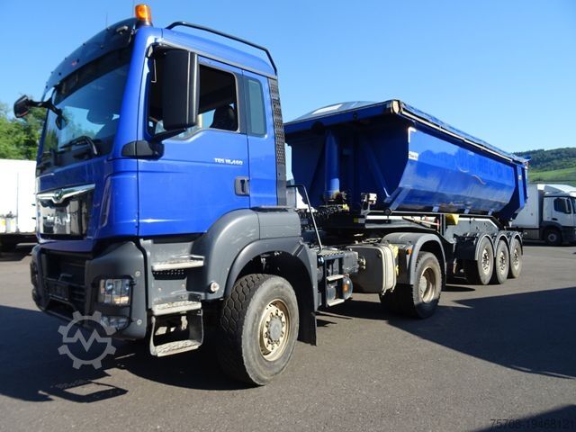 Standard tractor unit MAN 18.460 TGS*4X4*kpl. Zug*Meierling 24m³ HalfPipe