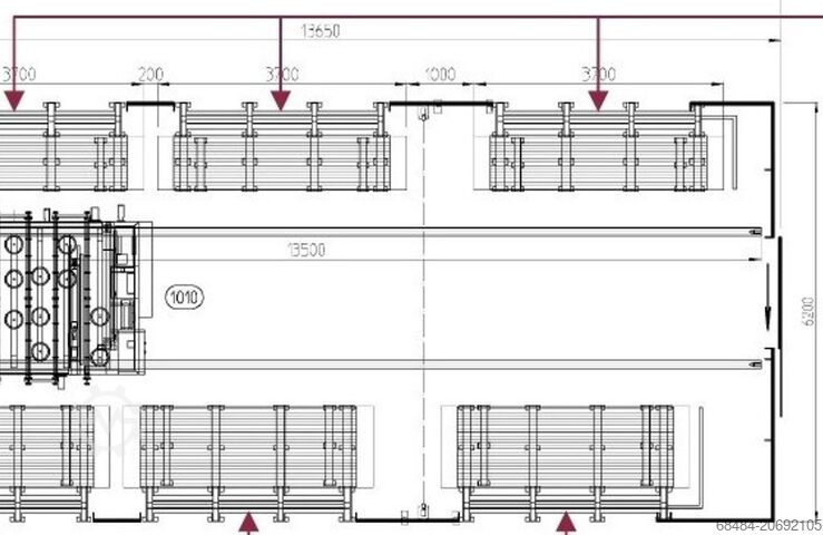 Glaszuschnittlinie mit Beschicker LISEC LBR+ATHD+GFB37-33+BTS37-33