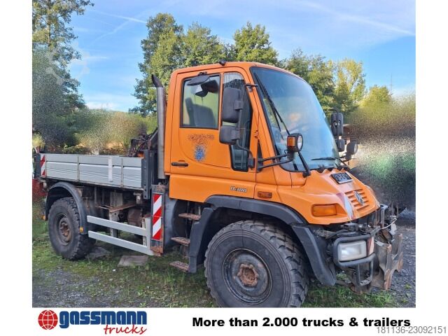 Spezial-LKW Unimog U300 405/20 4x4, Frontzapfwelle, Kipper