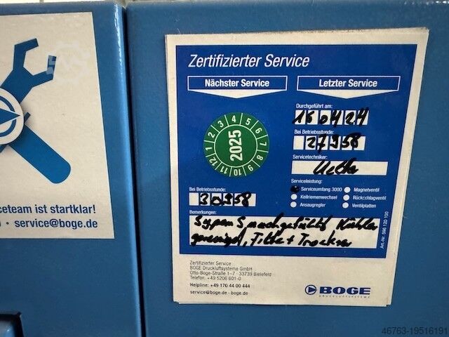 Screw air compressor Boge C 15 LDR-350