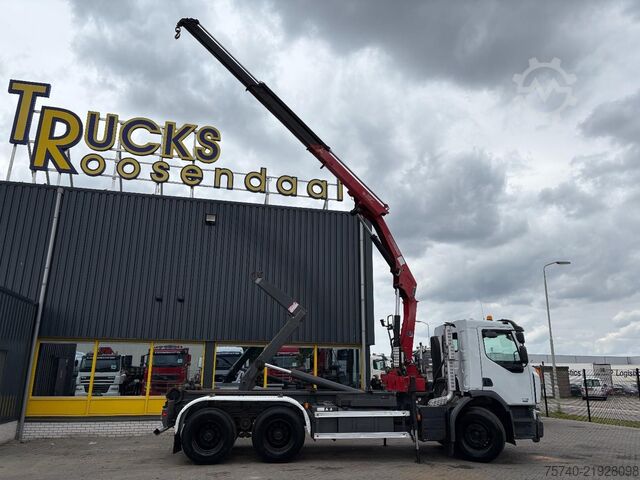 Crane Renault Premium 370DXI + HMF 1430 K3 + 6X4 + HOOKSYTEM ...
