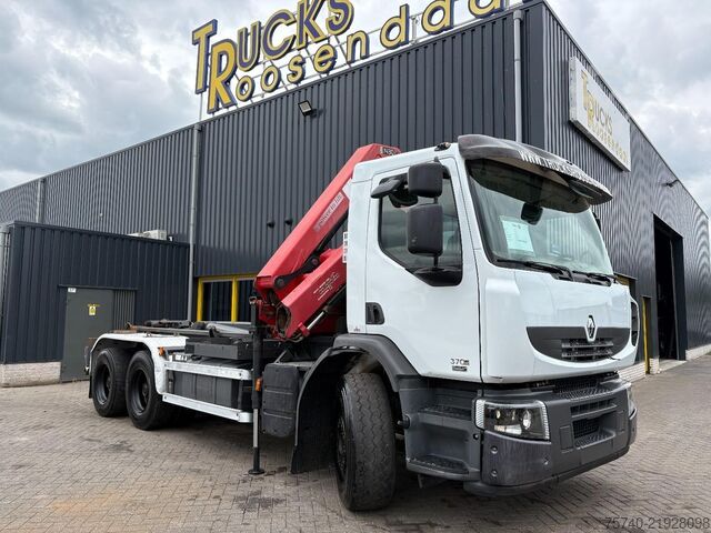 Crane Renault Premium 370DXI + HMF 1430 K3 + 6X4 + HOOKSYTEM ...