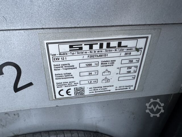 Elektrischer Stapler Still EXV 12i, VS-22577 STILL EXV 12i