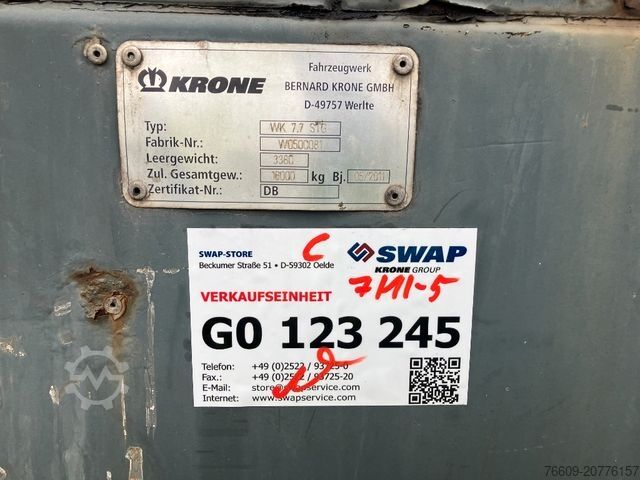 Anhänger-Wechselpritsche KRONE Wechselbrücke Koffer
