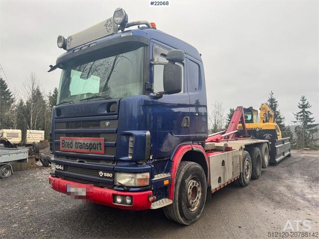 Hook arm system Scania R164 580 8x2 tridem hook truck