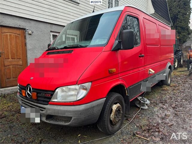 Panel van Mercedes-Benz Sprinter 416 with Leistikow flushing unit