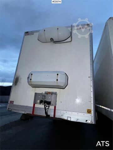 Box body Limetec semi-trailer with full side opening.