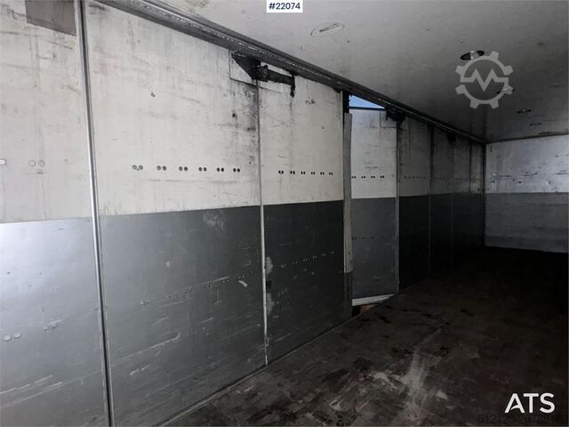 Box body Limetec semi-trailer with full side opening.