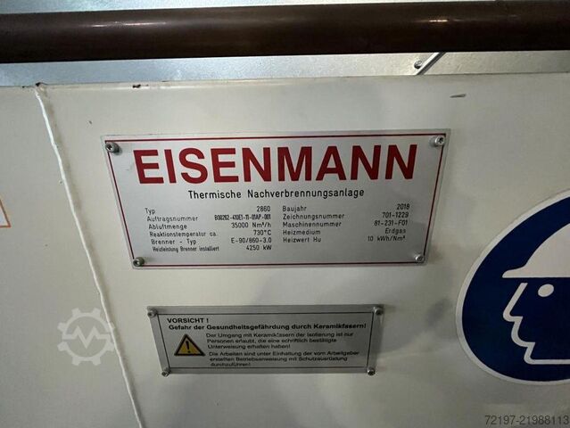 Thermische Nachverbrennungsanlage EISENMANN 2860